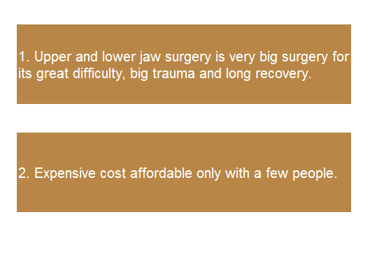 disadvantages of jaw surgery for convex mouth